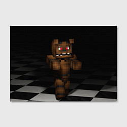 Холст прямоугольный Minecraft: Freddy FNAF, цвет: 3D-принт — фото 2