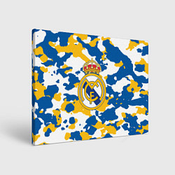Холст прямоугольный Real Madrid: Camo, цвет: 3D-принт