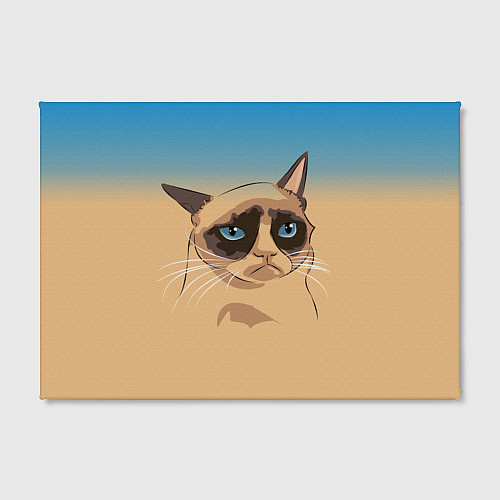 Картина прямоугольная Grumpy cat / 3D-принт – фото 2