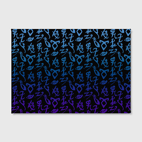 Картина прямоугольная Blue Runes / 3D-принт – фото 2