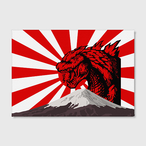 Картина прямоугольная Japanese Godzilla / 3D-принт – фото 2