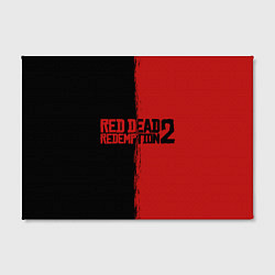 Холст прямоугольный RDD 2: Black & Red, цвет: 3D-принт — фото 2