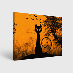 Картина прямоугольная Halloween Cat