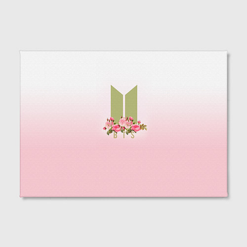 Картина прямоугольная BTS: Pink Flowers / 3D-принт – фото 2