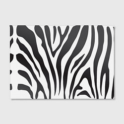 Холст прямоугольный Африканская зебра, цвет: 3D-принт — фото 2