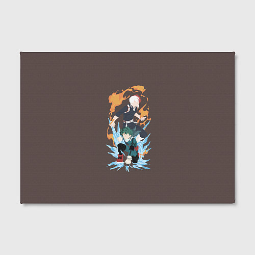 Картина прямоугольная Deku & Shouto / 3D-принт – фото 2