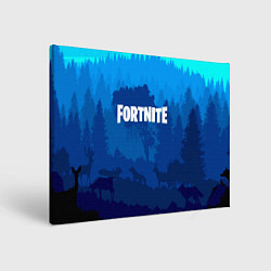 Картина прямоугольная Fortnite: Blue Forest