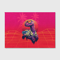 Холст прямоугольный Gangsta Dino, цвет: 3D-принт — фото 2