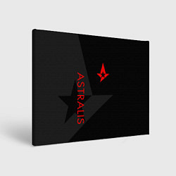 Холст прямоугольный Astralis: Dark Style, цвет: 3D-принт