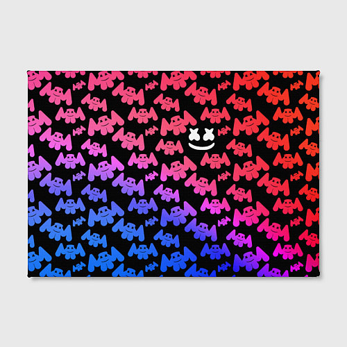 Картина прямоугольная Marshmello: Pink & Violet / 3D-принт – фото 2