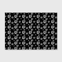 Холст прямоугольный Twitch: Black Pattern, цвет: 3D-принт — фото 2