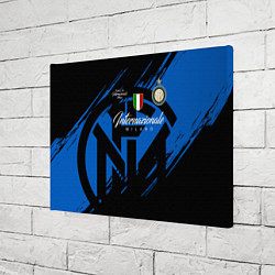 Холст прямоугольный Интер Милан логотипы, цвет: 3D-принт — фото 2