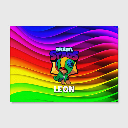Картина прямоугольная BRAWL STARS LEON / 3D-принт – фото 2