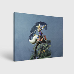 Холст прямоугольный Zoomorph Girl, цвет: 3D-принт