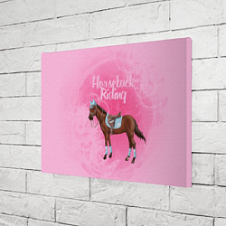Холст прямоугольный Horseback Rading, цвет: 3D-принт — фото 2
