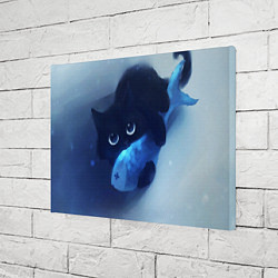 Холст прямоугольный Аниме CAT, цвет: 3D-принт — фото 2