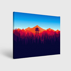 Картина прямоугольная Firewatch