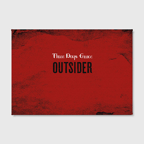 Картина прямоугольная Three days grace Outsider / 3D-принт – фото 2