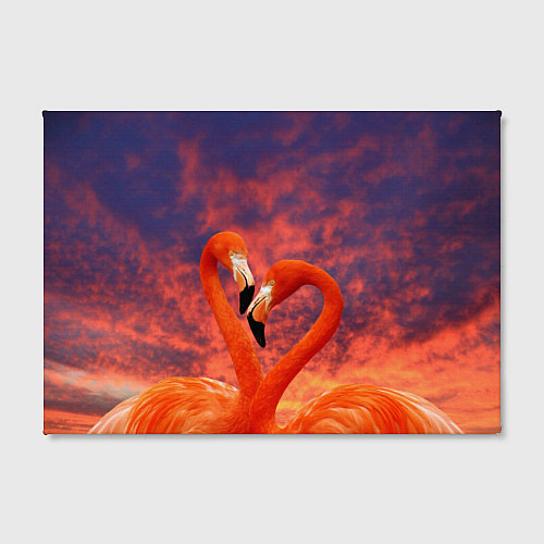 Картина прямоугольная Flamingo Love / 3D-принт – фото 2