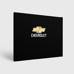 Холст прямоугольный CHEVROLET, цвет: 3D-принт