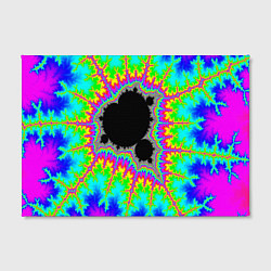 Холст прямоугольный Фрактальная кислотная черная дыра - множество Манд, цвет: 3D-принт — фото 2