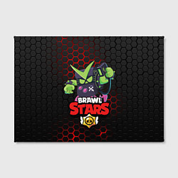 Холст прямоугольный BRAWL STARS VIRUS 8-BIT, цвет: 3D-принт — фото 2