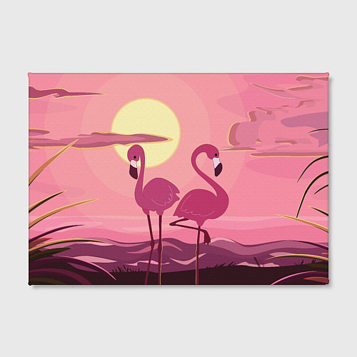 Картина прямоугольная Фламинго / 3D-принт – фото 2