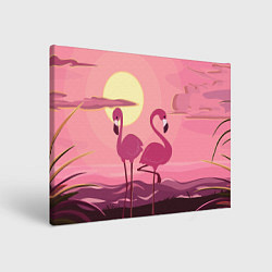 Картина прямоугольная Фламинго