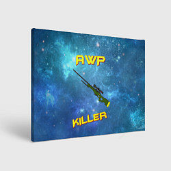 Холст прямоугольный AWP killer, цвет: 3D-принт