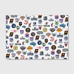 Холст прямоугольный NBA Pattern, цвет: 3D-принт — фото 2
