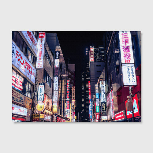 Картина прямоугольная Ночной Токио / 3D-принт – фото 2