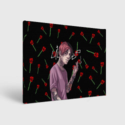 Холст прямоугольный LIL PEEP, цвет: 3D-принт