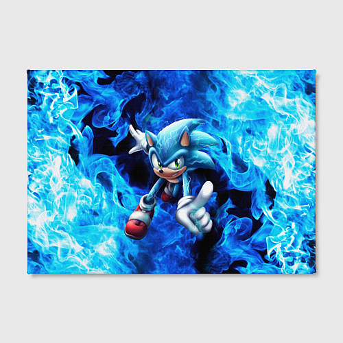 Картина прямоугольная Blue Sonic / 3D-принт – фото 2