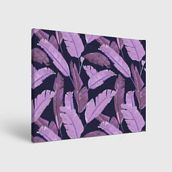 Картина прямоугольная Tropical leaves 4 purple