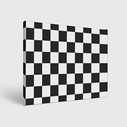 Холст прямоугольный Шахматка, цвет: 3D-принт