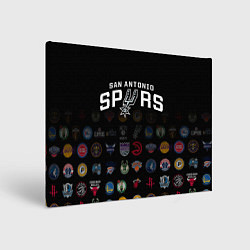 Холст прямоугольный San Antonio Spurs 2, цвет: 3D-принт