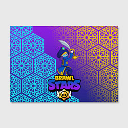 Холст прямоугольный MORTIS BRAWL STARS, цвет: 3D-принт — фото 2