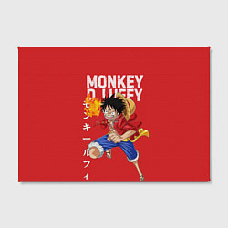 Холст прямоугольный Monkey D Luffy, цвет: 3D-принт — фото 2