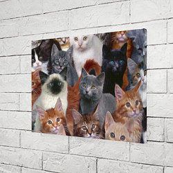 Холст прямоугольный КОТЯТКИ, цвет: 3D-принт — фото 2