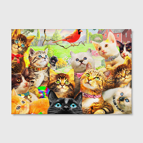Картина прямоугольная КОТЫ / 3D-принт – фото 2
