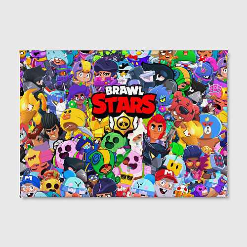 Картина прямоугольная BRAWL STARS ВСЕ БРАВЛЕРЫ / 3D-принт – фото 2