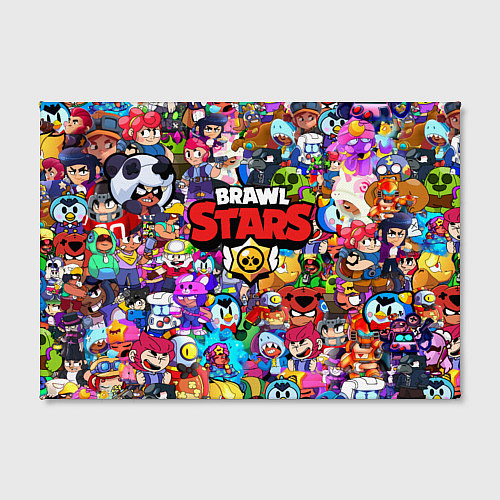 Картина прямоугольная BRAWL STARS ВСЕ ПЕРСОНАЖИ / 3D-принт – фото 2