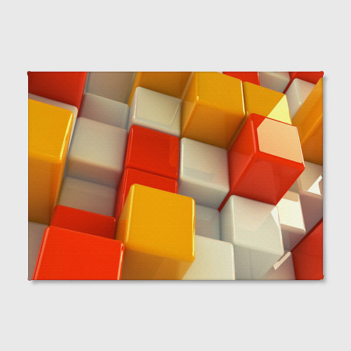 Картина прямоугольная КУБЫ 3D / 3D-принт – фото 2
