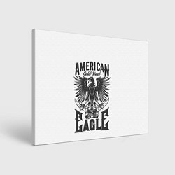 Холст прямоугольный Американский орел Z, цвет: 3D-принт