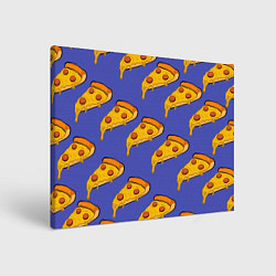 Холст прямоугольный Кусочки пиццы, цвет: 3D-принт