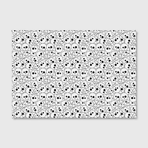 Картина прямоугольная Черепа черно-белые / 3D-принт – фото 2