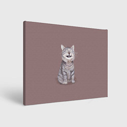 Холст прямоугольный Котёнок ыыы, цвет: 3D-принт