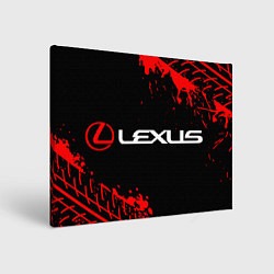 Холст прямоугольный LEXUS ЛЕКСУС, цвет: 3D-принт