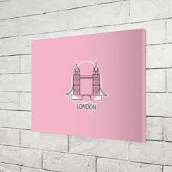 Холст прямоугольный Лондон London Tower bridge, цвет: 3D-принт — фото 2