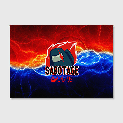 Картина прямоугольная Among us sabotage / 3D-принт – фото 2